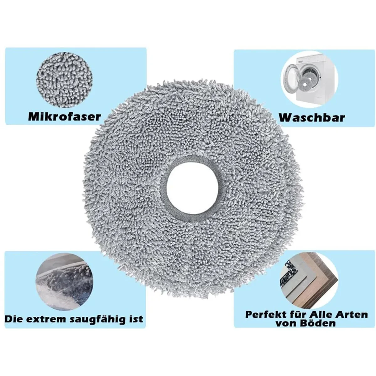 Para Bot L10 Prime / L10s Pro / L10 Pro Cepillo Lateral principal filtro Hepa paño de mopa Robot repuestos