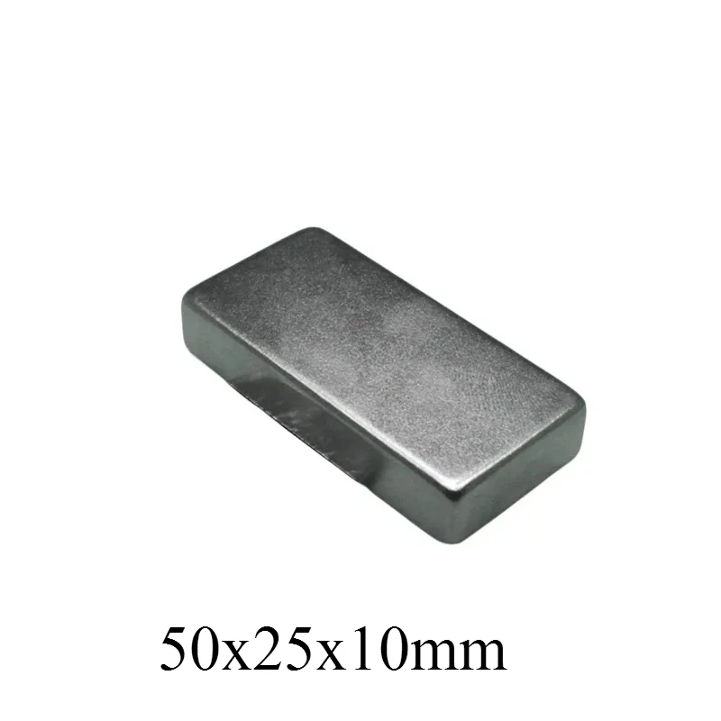 50x25x10mm bloque potentes imanes magnéticos 50*25*10 tira magnética 50x25x10 para refrigeradores domésticos, oficinas DIY 50*25*10mm