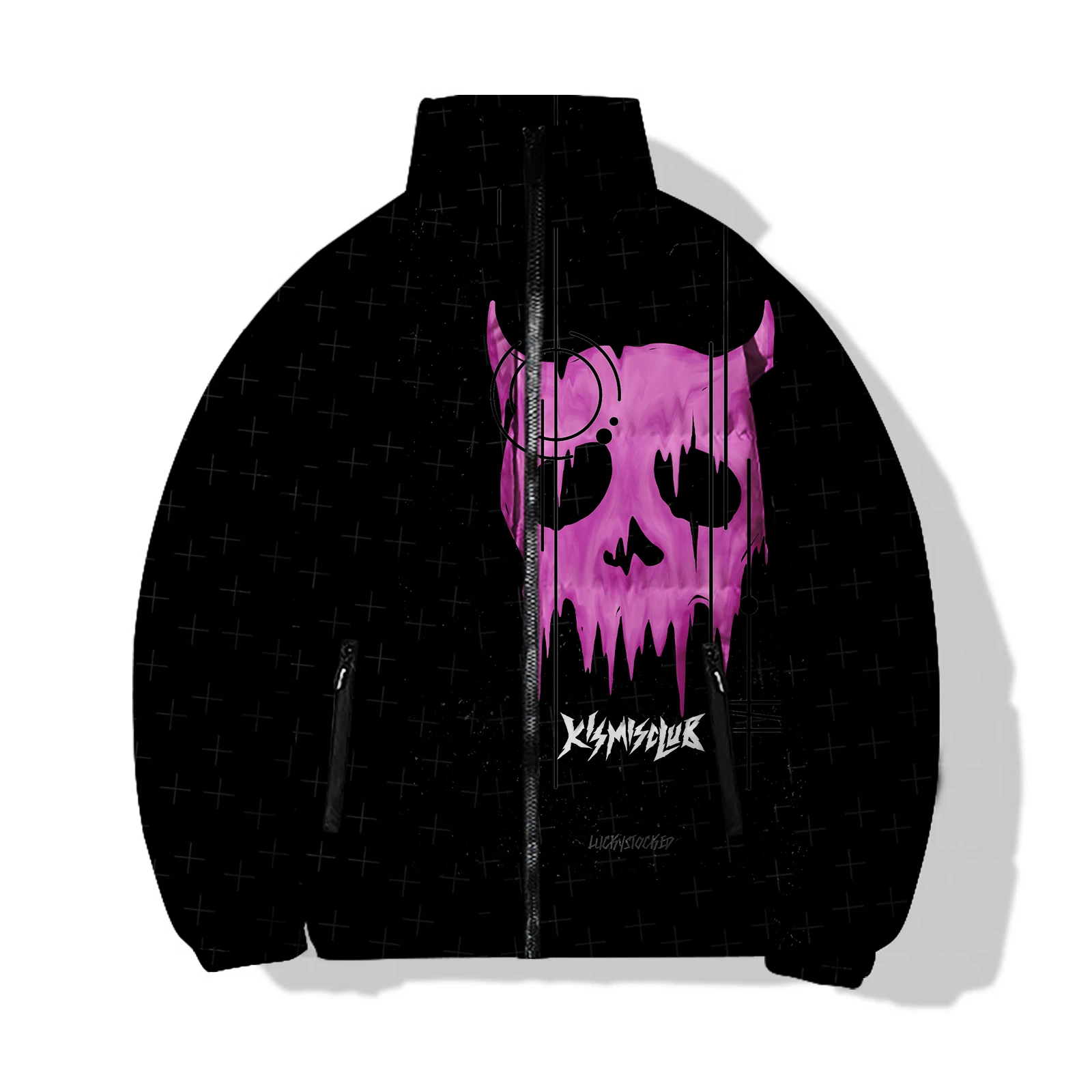 Demon New in Coats Down Fear Men\'s Winter Coat Warmth 3D Printing Cool Parkas Exquisite Jackets Man Men\'s Clothing 2024 Male