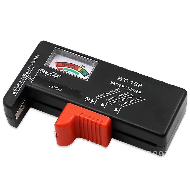 BT-168 AA/AAA/C/D/9V/1.5V batteries Universal Button Cell Battery Colour Coded Meter Indicate Volt Tester Checker BT168 Power