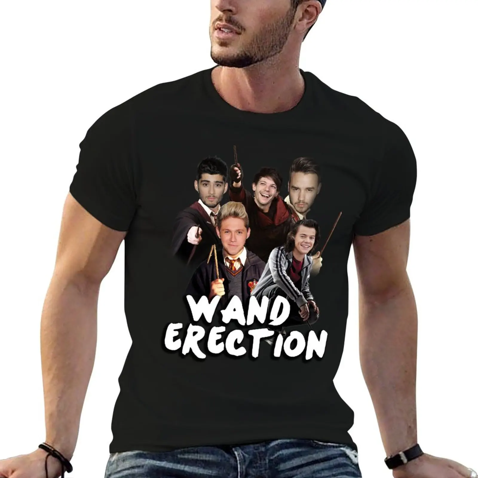 Wand Erection Parody Shirt T-Shirt man clothes hippie clothes tees funny t shirts for men