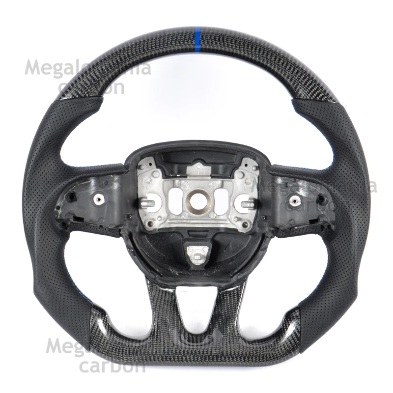 

Fit For Dodge Challenger Charger 2015-2022 LED Carbon Fiber Steering Wheel