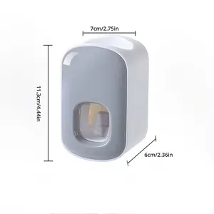 Wasserdichtes Quietscher Zahnpasta, automatischer Zahnpastaspender, Wandhalterung, Badezimmerzubehör, Zahnbürstenstütze, 1PC 8 Hauptverkaufs -Slip -Bürste - №8