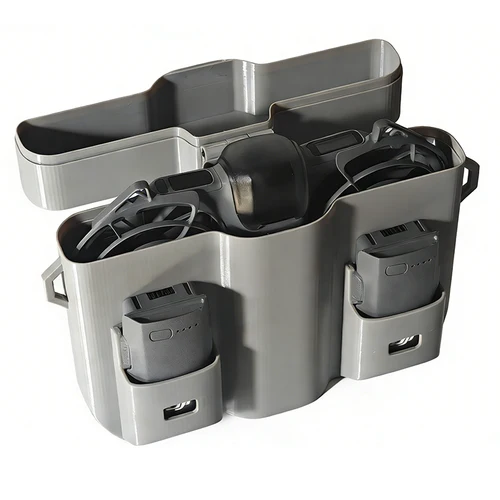 Imagen 2 del producto Estuche portátil cubierta protectora de carcasa dura compartimento de caja de almacenamiento de cuerpo de batería para accesorios de Dron DJI NEO 2