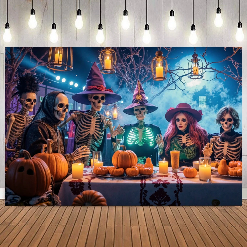 festa-tematica-de-halloween-colorido-fotografia-fundos-horror-fantasma-abobora-esqueleto-decoracoes-festa-de-familia-banner-pano-de-fundo