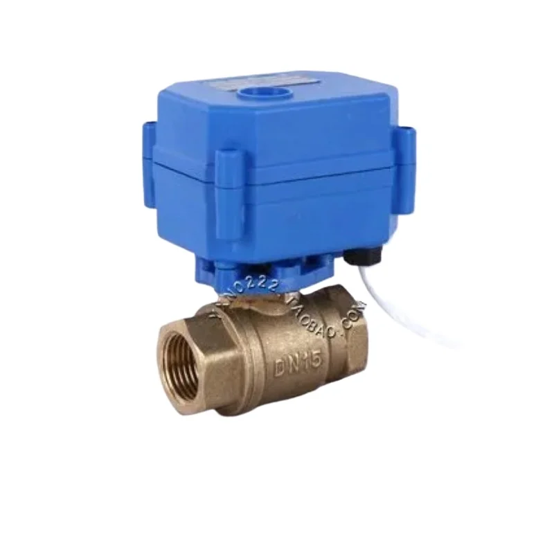 

DN20 3/4" Brass Two Way Motorized Ball Valve, DC5V 12V 24V AC220V Electrical Ball Valves 3/4" CR01 CR02 CR03 CR04 CR05