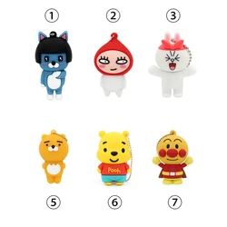 Hot Sale Cute Cartoon USB Flash Drive 64GB Pen Drive 8GB 16GB 32GB 4GB Memory Stick PenDrive High Speed Flash Card Lovely  Gifts