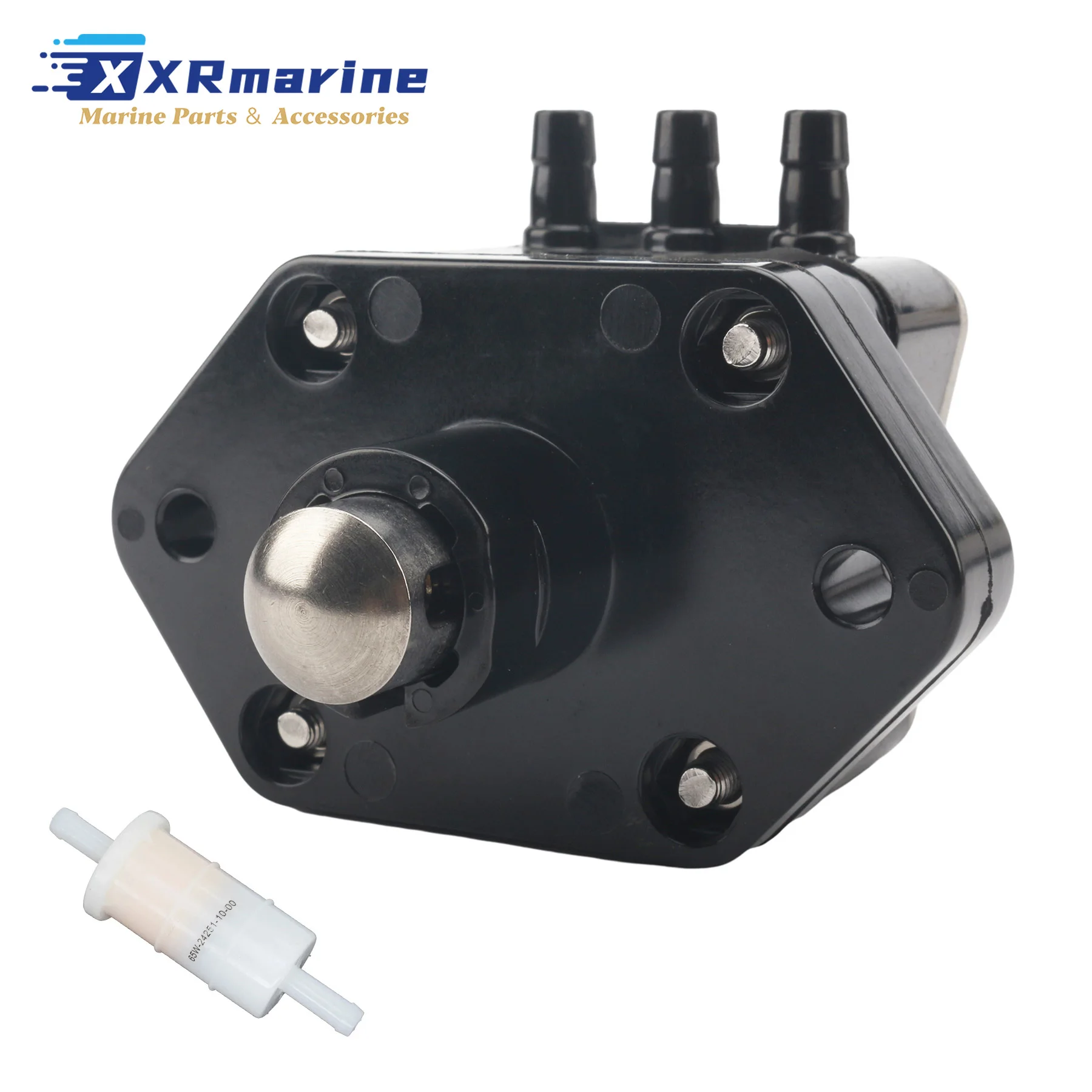 

826398A3 Fuel Pump Assembly W/ 35-816296 Fuel Filter for Mercury Mariner 4-Stroke 25 To 60 HP Outboard Motors 826398T3 816296T1