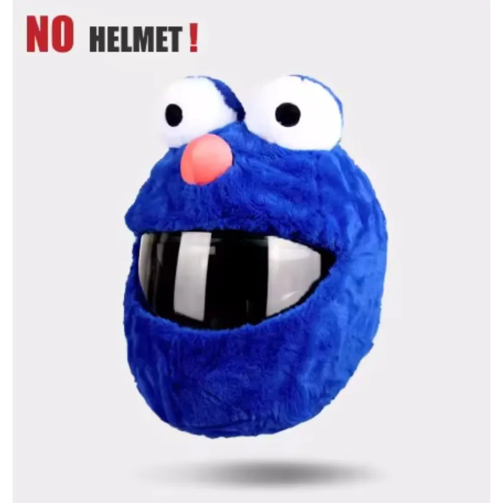 

Motorcycle Full Helmet Cover Cartoon Plush Animal Helmet Cover Fabric Protection Funny Helmet Cover Motorcycle Accessories