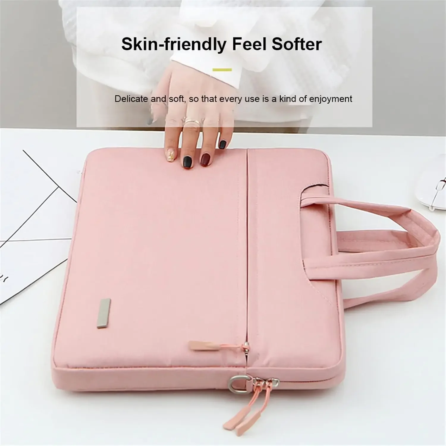 Laptop Bag Sleeve Case 12 13.3 15.6 14Inch Shoulder Notebook Bag For Macbook Neo Air/Pro M5 Lenovo Dell Huawei Handbag Briefcase