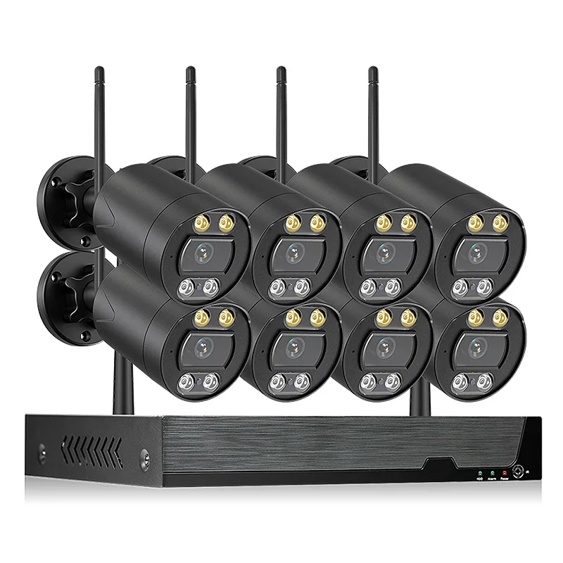 Home Surveillance Cctv Wireless System 4ch 8ch Tuya Smart Wifi Nvr Kit Outdoor 3MP Wireless Security c a mera System