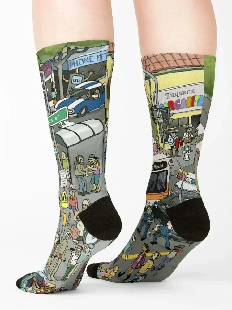 Muni Meltdown Socks new in's designer brand moving stockings kids Socks Women Men's