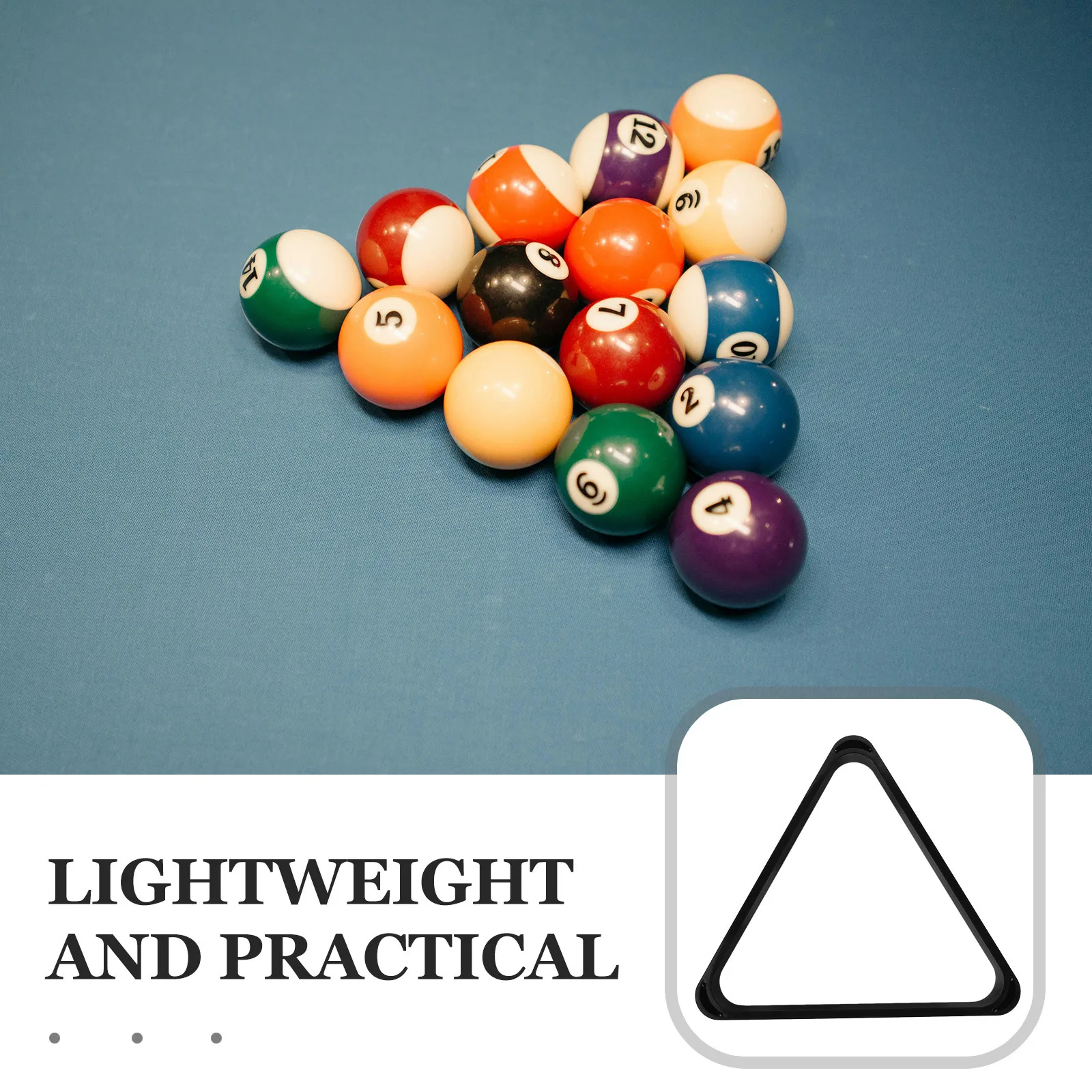 

Billiard Triangle Rack Resin Pool Ball Holder Durable Lightweight For Table Mini Organizer Frame Pool Accessories