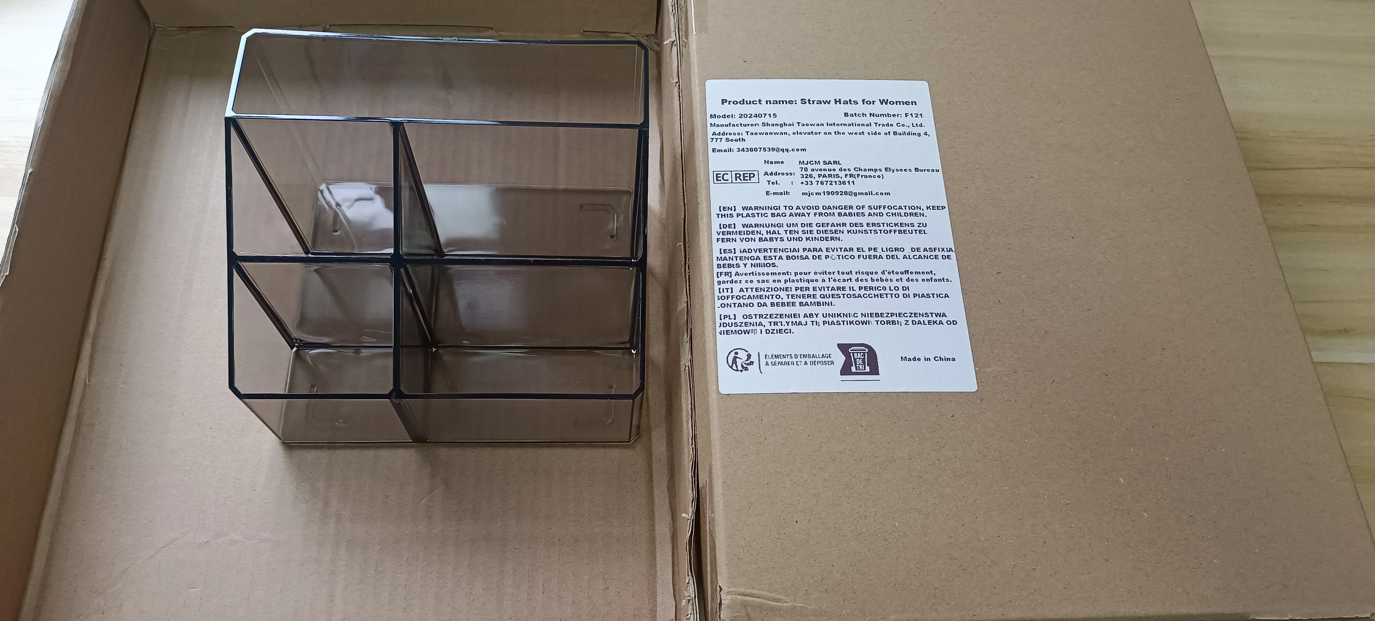 

Transparent Acrylic Desktop Stationery Storage Box Large Capacity Debris Division Storage Box Desk Storage Shelf Organizer Box