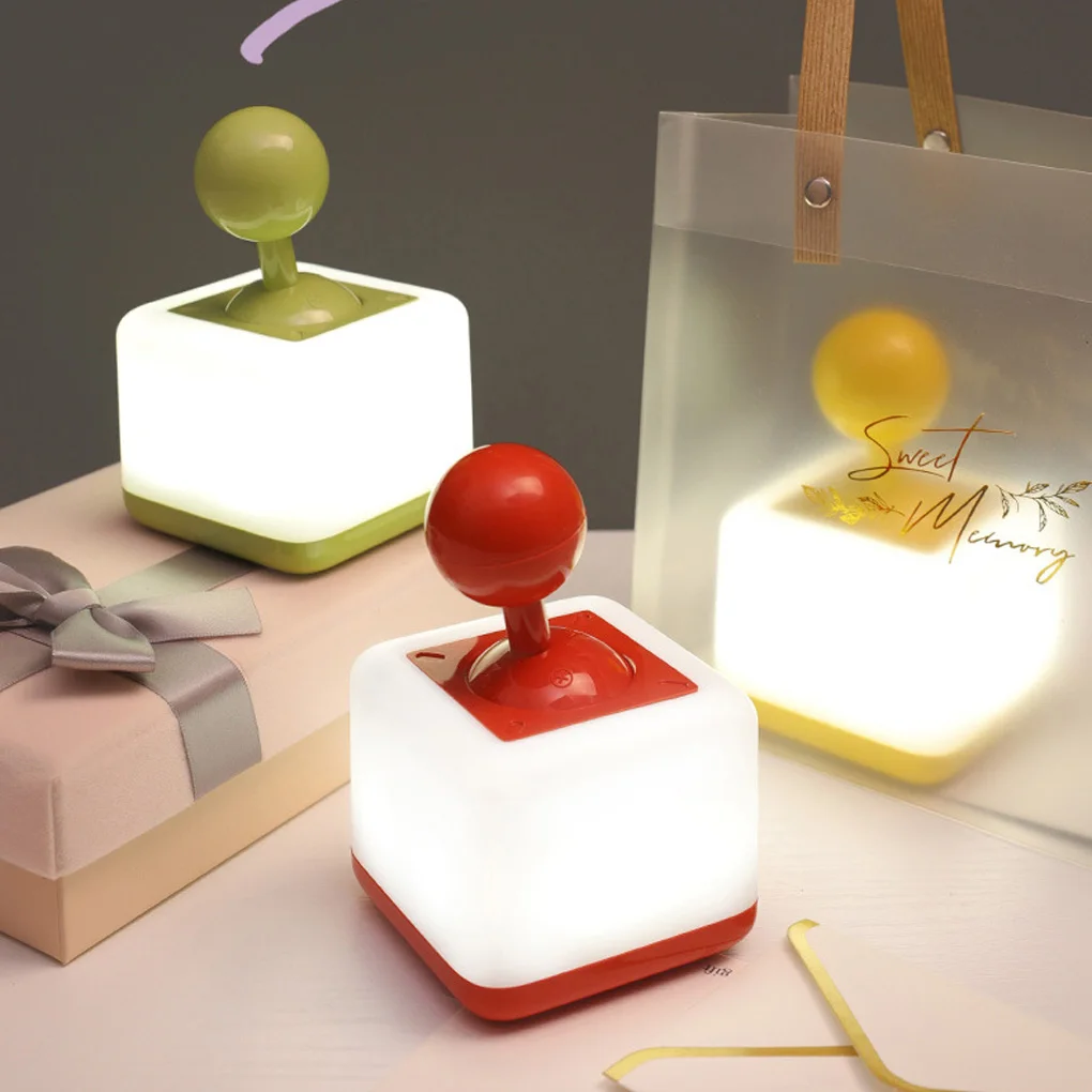 

LED Desk Lamp Joystick Switch Indoor Bedroom Bedside USB Atmosphere Lamp LED Night Light Dimmable Timer Kids Sleeping Lights