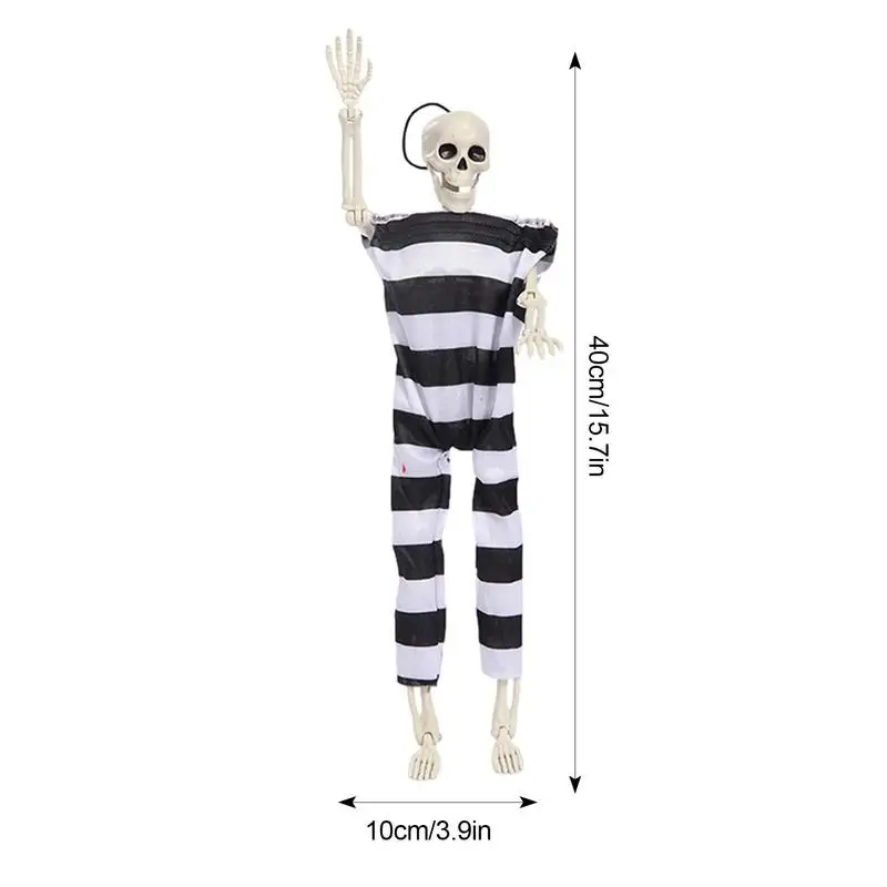 Halloween Full Body Skeleton Realistic Full Body Human Skeleton Halloween Decor Scary Appearance Decoration Tool For Trees Doors