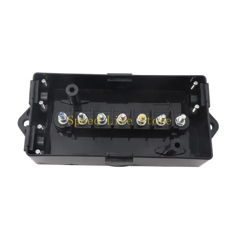 

547C 7 Pole Cord Connection Box 7 Way Electrical Trailer Junction Box for Camper Caravans Boat Light Rewiring Weatherproof
