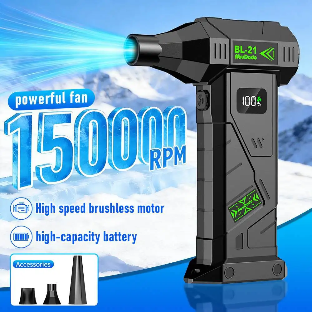 

Powerful Violent Fan 150000RPM Turbo Air Blower 300G Thrust High Speed Brushless Turbo Jet Blower With LED Lighting