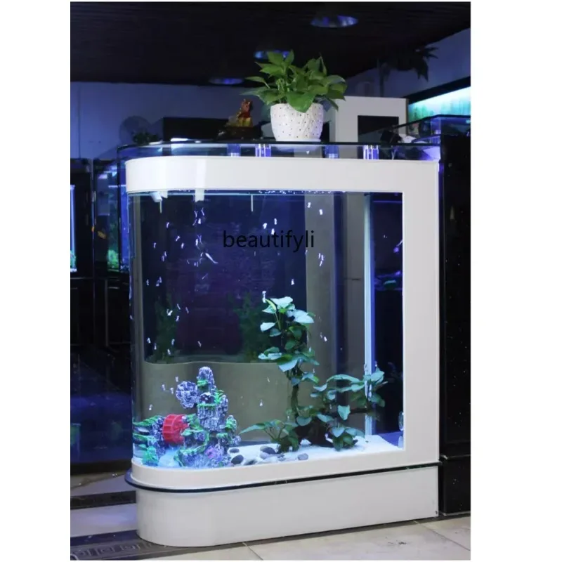 

Аквариум E136 Bullet Fish Tank для гостиной, простой современный декор для аквариума.