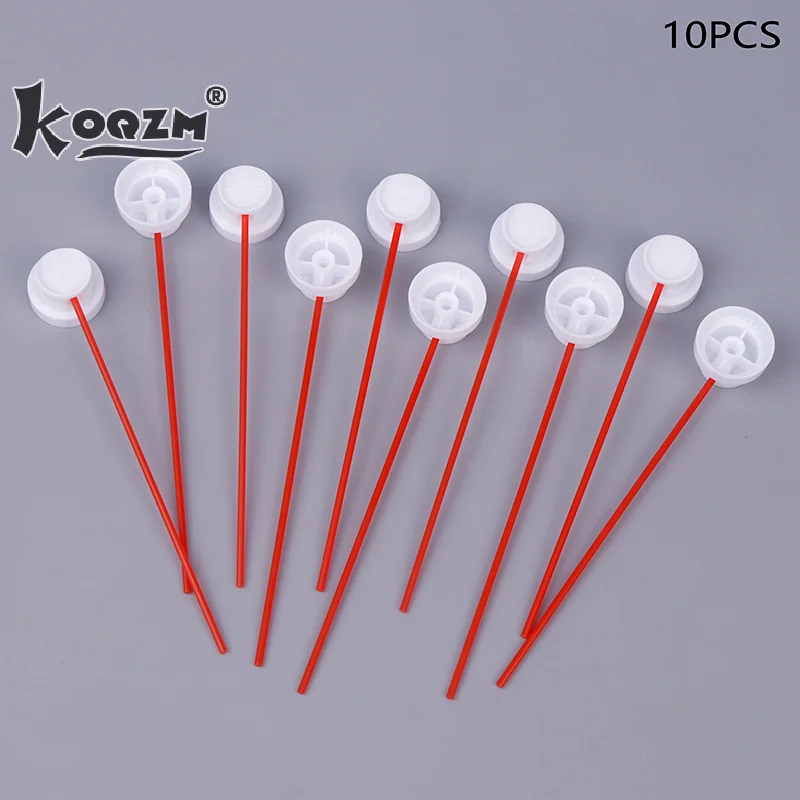 10 Stück Sprüh-Farbkappen, passend für weibliche Dosen, Nadelkappe, Sprühdose, Düse, Sprühfarbdüsen, Sprühfarbenspitzen, roter dünner Schlauch