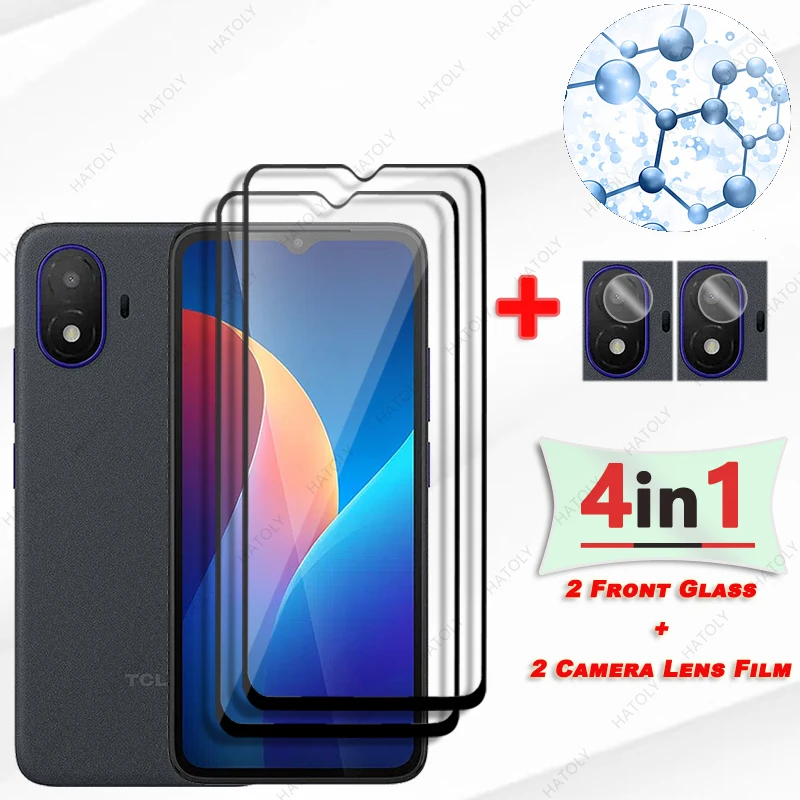 

For TCL K70 SE Glass Screen Protector For TCL K70 SE Tempered Black Edge Protective Film Camera Lens Protector For TCL K70 SE