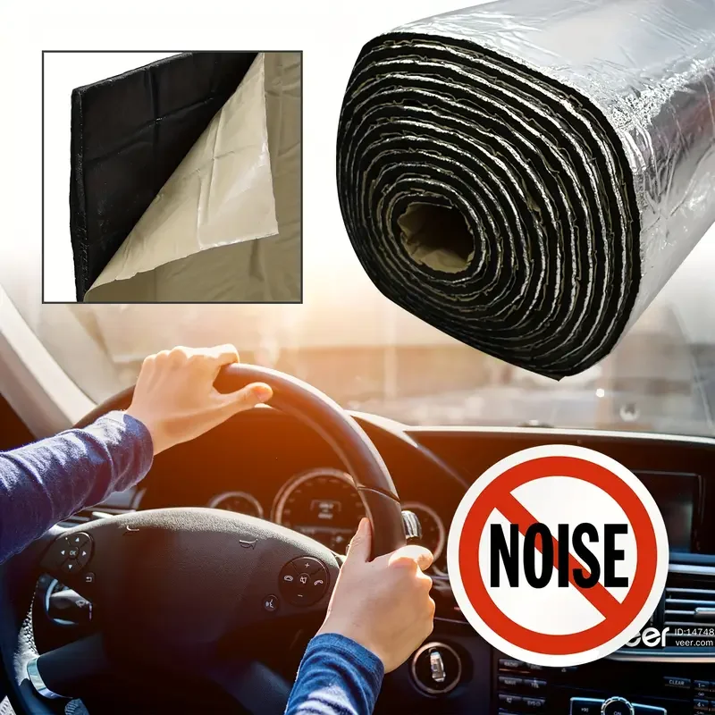 2000*500/250*400mm 5/10mm Tappetino acustico per auto Proofing Deadener Isolamento termico acustico Tappetino fonoassorbente Cappuccio Cellule chiuse Accessori in schiuma