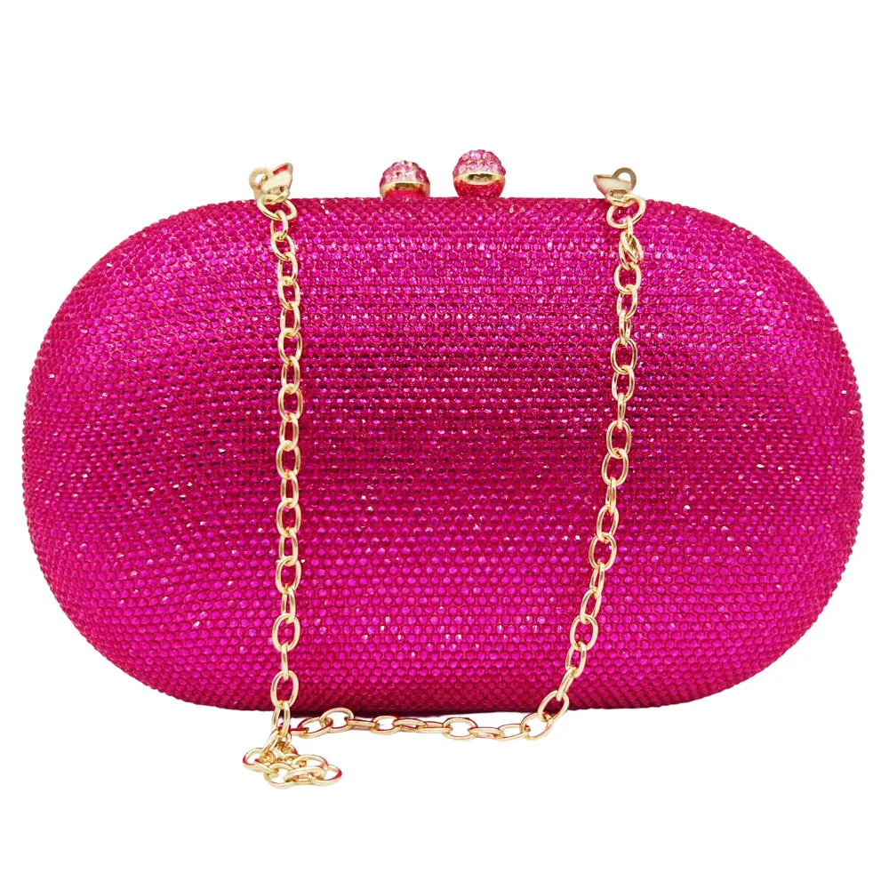 

Light Luxury Full Rhinestone Bag, Shiny Diamond Evening Clutch for Women, Elegant Party Handbag with Chain Strap for Banquet Wed