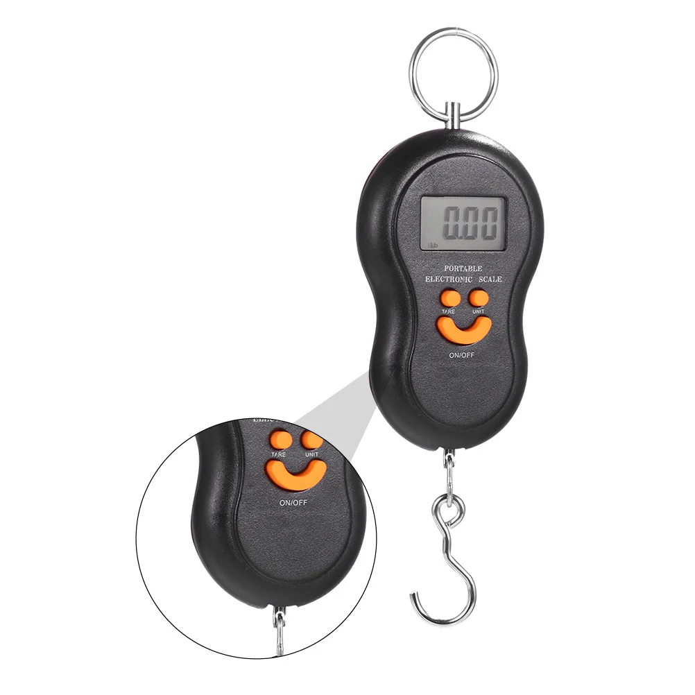 

Portable Electronic Gourd Scale ABS Steel High Precision Low Consumption Kitchen Travel Body Weight Scale Small Size