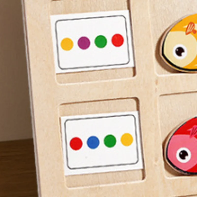 Kids Montessori Wooden Educational Table Games Toys Direction Color Battle Game Toddler Early Educational Toys For Children Gift