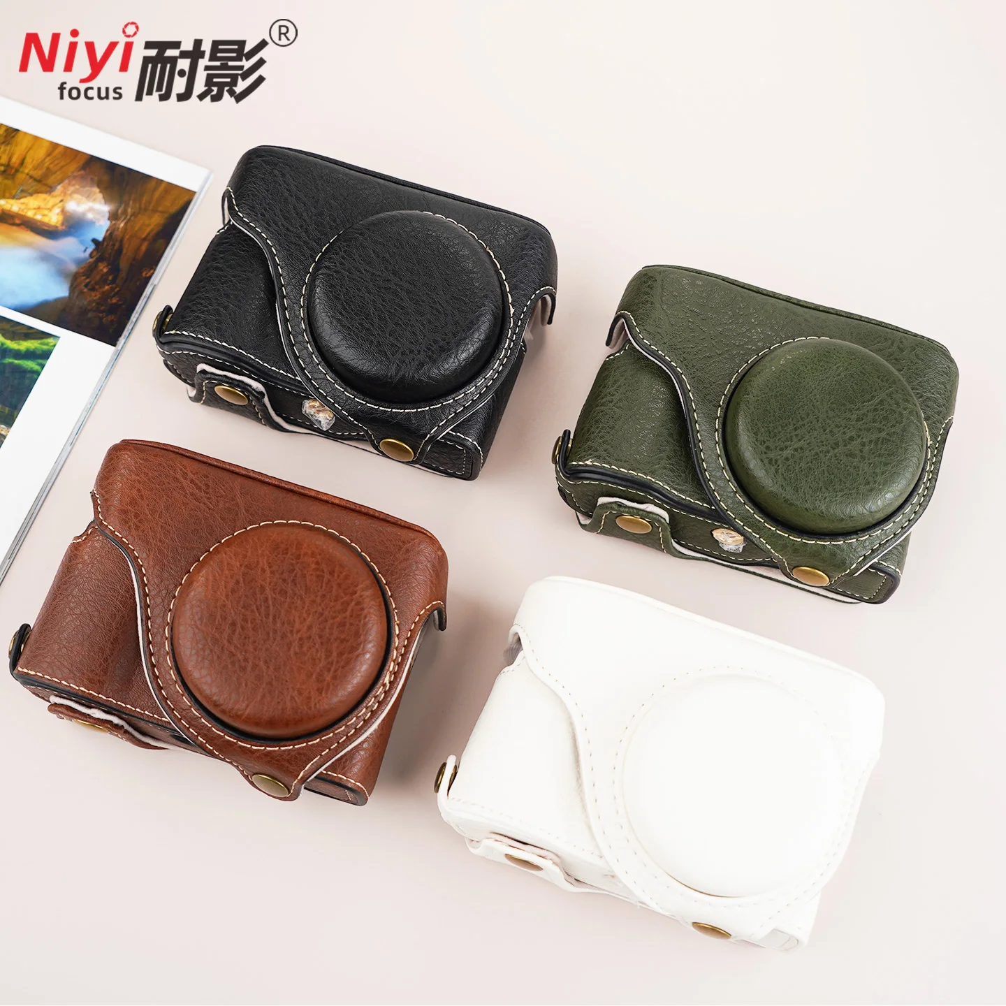 لباناسونيك لوميكس DC-ZS99 تيار مستمر TZ99 حافظة كاميرا حقيبة ريترو جلدية الغطاء الواقي بطارية فتح أسفل الحقيبة حزام الكتف #2