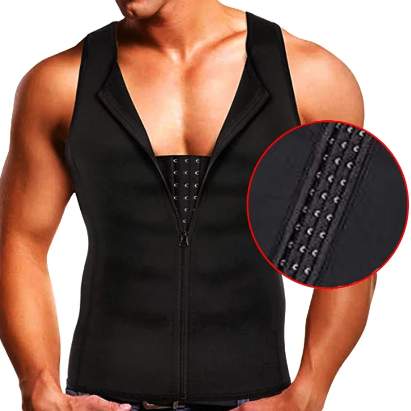 

Men's Slimming Modeling Strap Belt Slimming Corset Vest Compression Shapewear Slim Three-breasted Top Fat Burning Vest