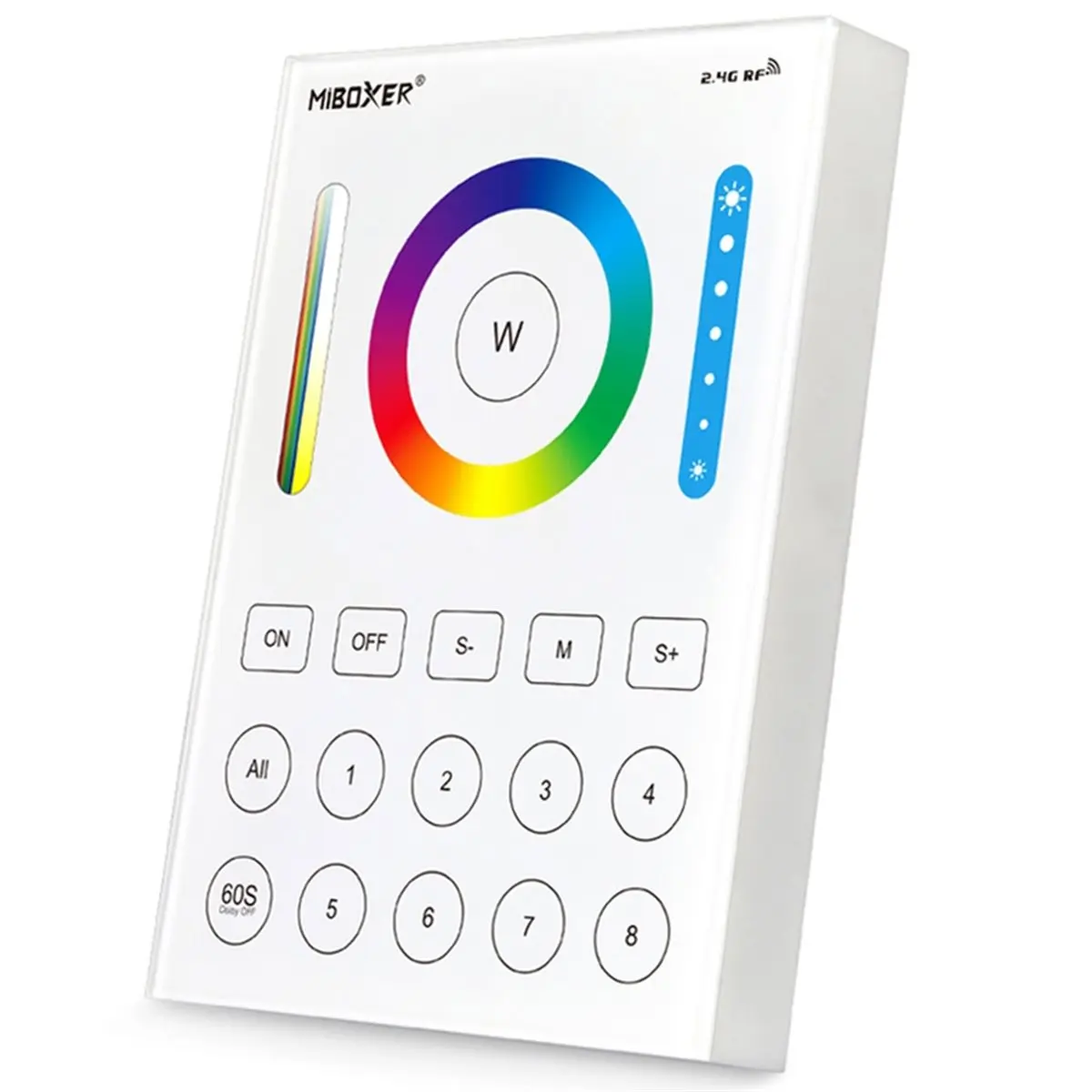 【New!】 Miboxer B8 PER1 3.3V Smart 8-Zone Touch Panel for LED Control with 2.4GHz Connectivity