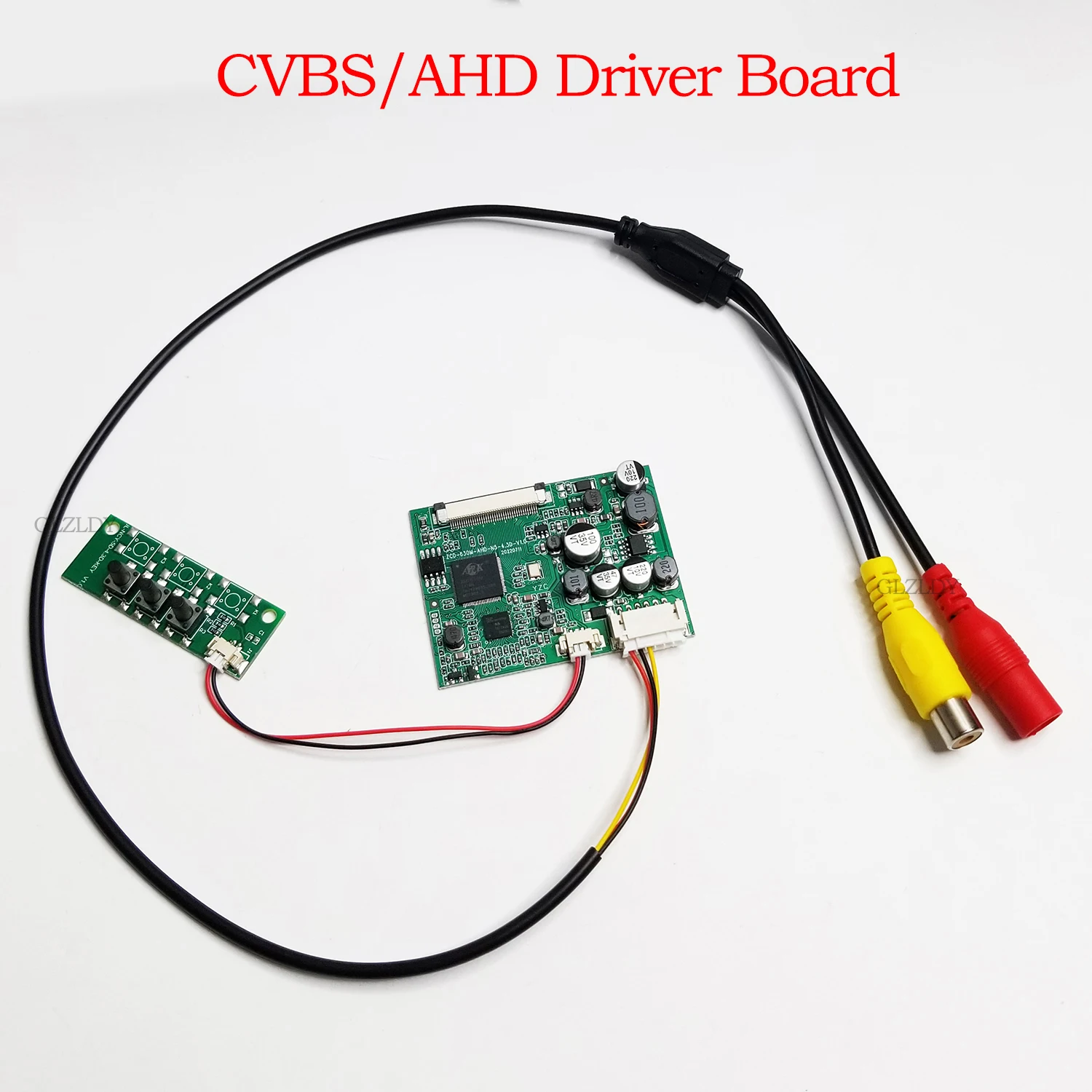 Kit de placa de módulo de exibição lcd ips de 5 polegadas 800*480 16:9 cvbs/ahd placa de driver para campainha industrial câmera reversa de carro diy cctv