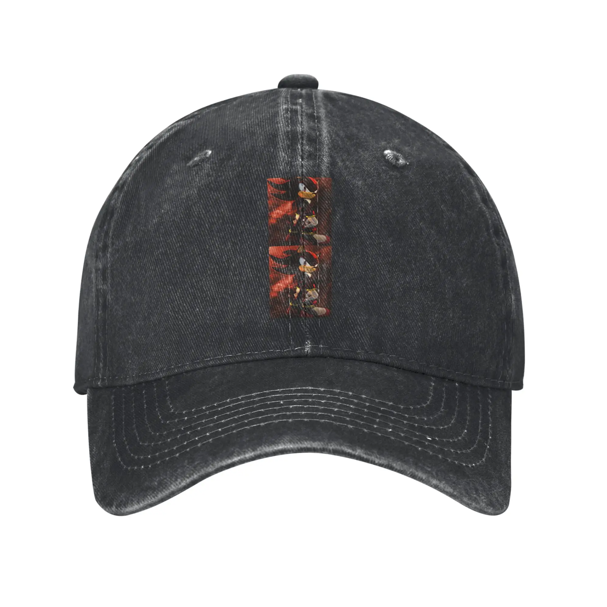 Shadow The Hedgehog Fashion Baseball Cap  Windproof Polo Cap  Cycling Polo Cap