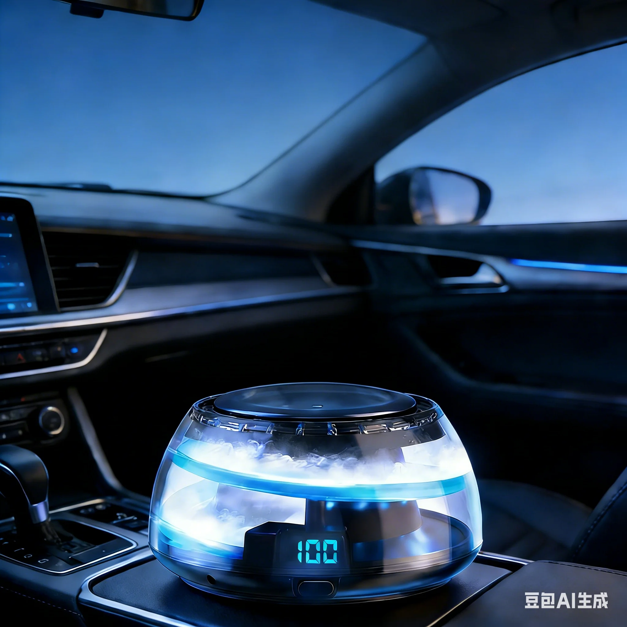 

Smart Car Aromatherapy Diffuser with Mist Diffusion Multi Color LED Lighting for Fresh Vehicle Air Freshener Car & Office