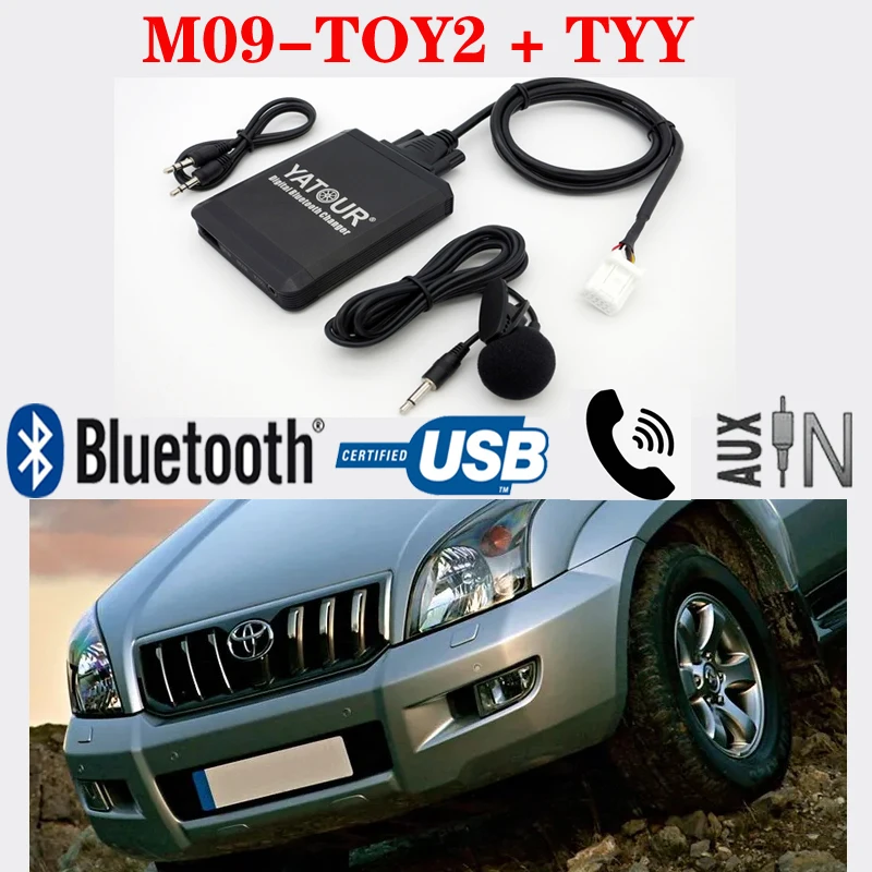 Yatour ΡΠΈΡΡΠΎΠ²ΠΎΠΉ Bluetooth USB ΠΌΡΠ·ΡΠΊΠ°Π»ΡΠ½ΡΠΉ MP3-ΠΏΠ»Π΅Π΅Ρ Π΄Π»Ρ Toyota Camry 4Runner Avalon Avensis Corolla Land cruiser Lexus ES IS GS GX LX Yatour ΡΠΈΡΡΠΎΠ²ΠΎΠΉ Bluetooth USB ΠΌΡΠ·ΡΠΊΠ°Π»ΡΠ½ΡΠΉ MP3-ΠΏΠ»Π΅Π΅Ρ Π΄Π»Ρ Toyota Camry 4Runner Avalon Avensis Corolla Land cruiser Lexus ES IS GS GX LX