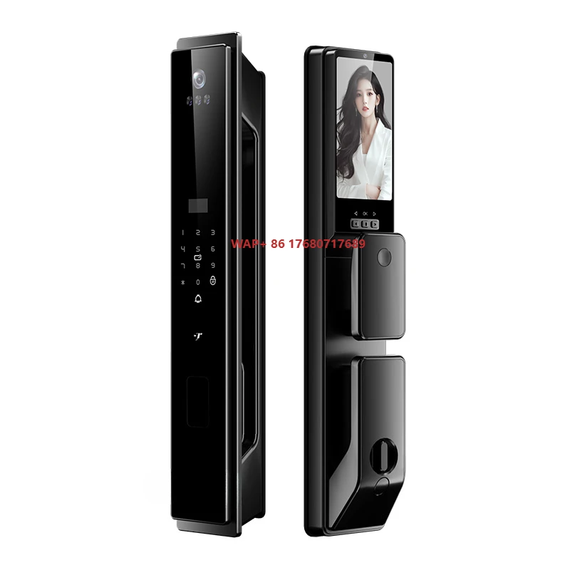 2025 New W31 Flagship Series Smart Lock for WiFi Network Aluminum 3D Face Recognition Fingerprint Palm Vein Cloud 10000mAh