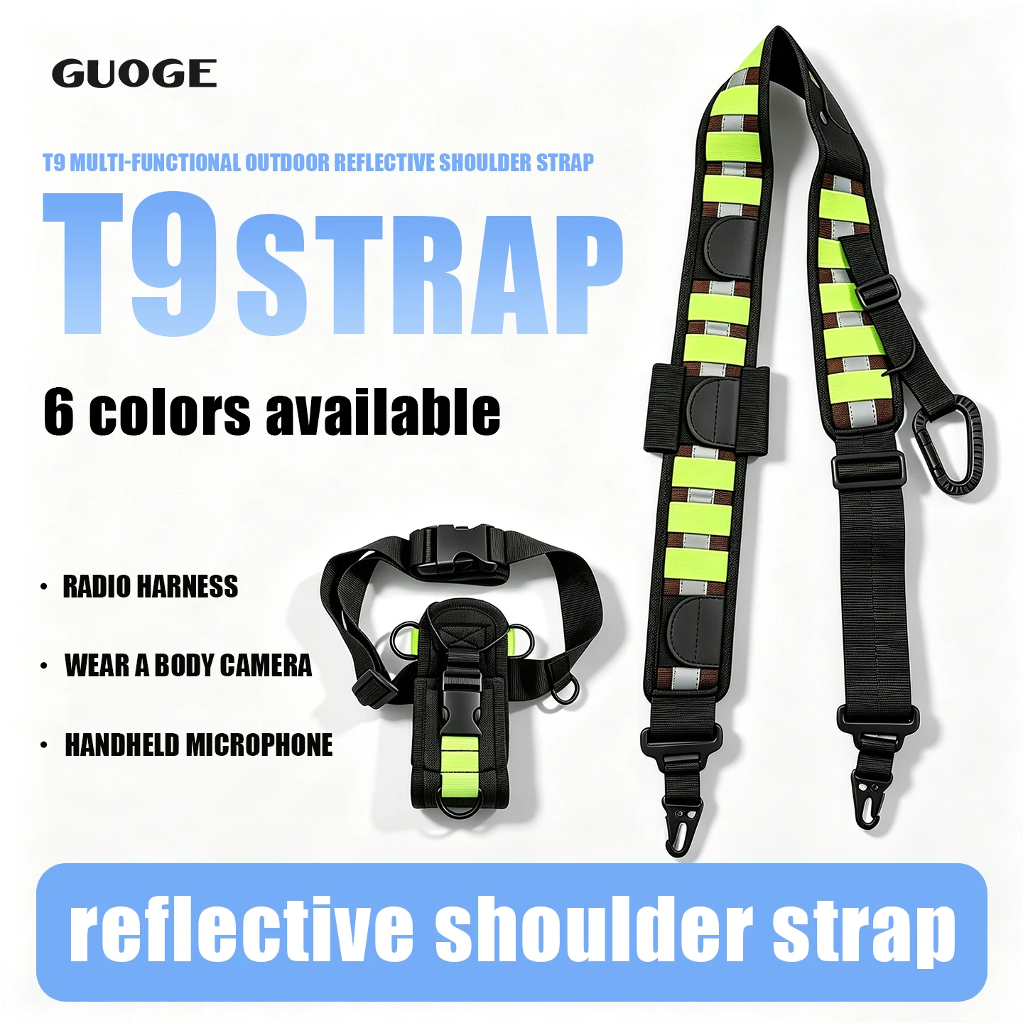 Correas de Hombro Anchas Tácticas para Bomberos y Patrullas, Correas de Hombro para Equipos de Rescate, Correas de Hombro para Radios Bidireccionales, Mochilas para Walkie Talkies