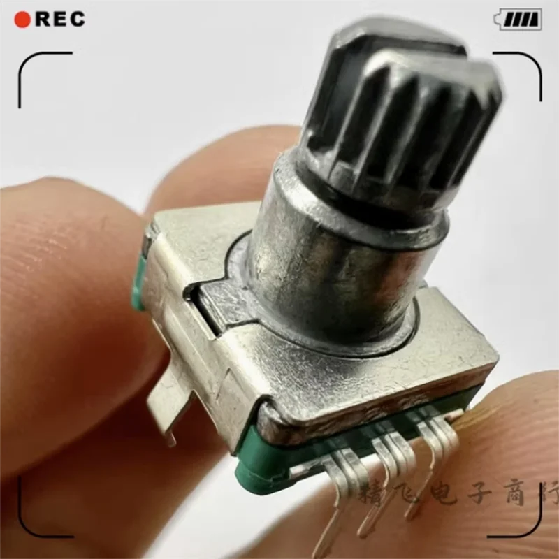 10 PCS EC11 encoder 15 pulse 30 positioning with switch audio amplifier digital encoder plum blossom shaft length 10MM