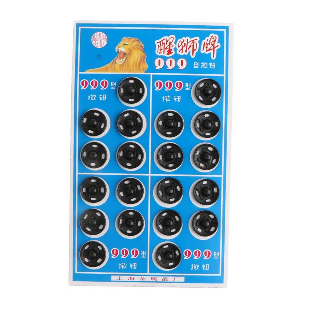 Metal Buttons Set for Sewing Projects, 100 Pieces, DIY Accessories