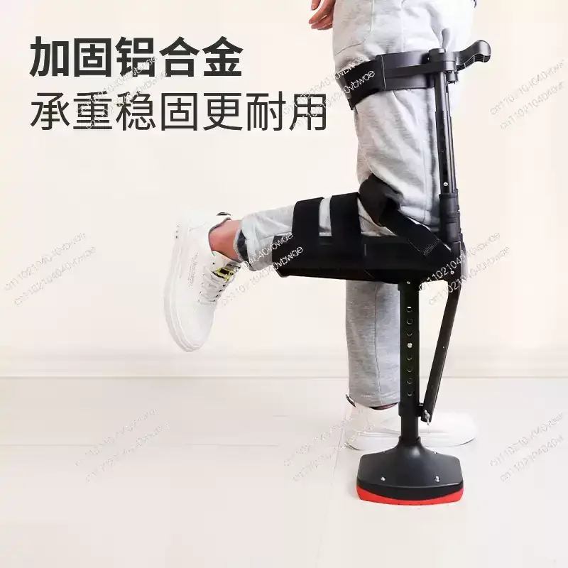

Support-Free Walking Aids Knee Walker Single-Leg Telescoping Assisted Walking Stick Hands Free Crutch Leg Knee Mobility Support