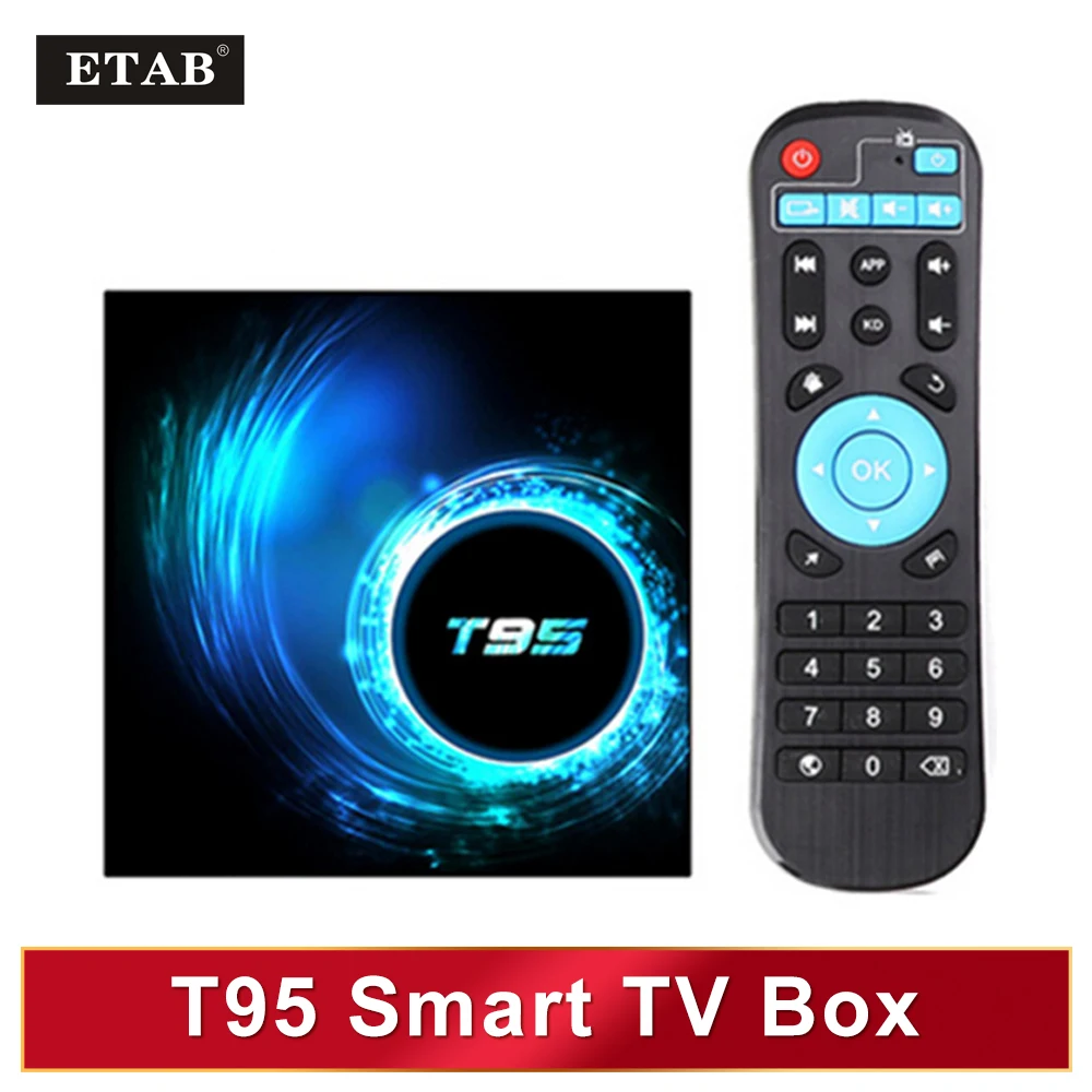 

T95 Smart Tv Box Android 10 6k 2.4g Wifi 128g 3D Voice16g 32gb 64gb Bluetooth 4k Quad Core Set-Top Box Media Player