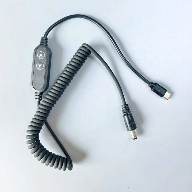 1/2/5 Pieces USB C to DC Power PD Boost Cable 5V/9V/12V/15V/20V Adapters 5.5*2.1mm Ports Fast Charging For Wifi Router TV BOX