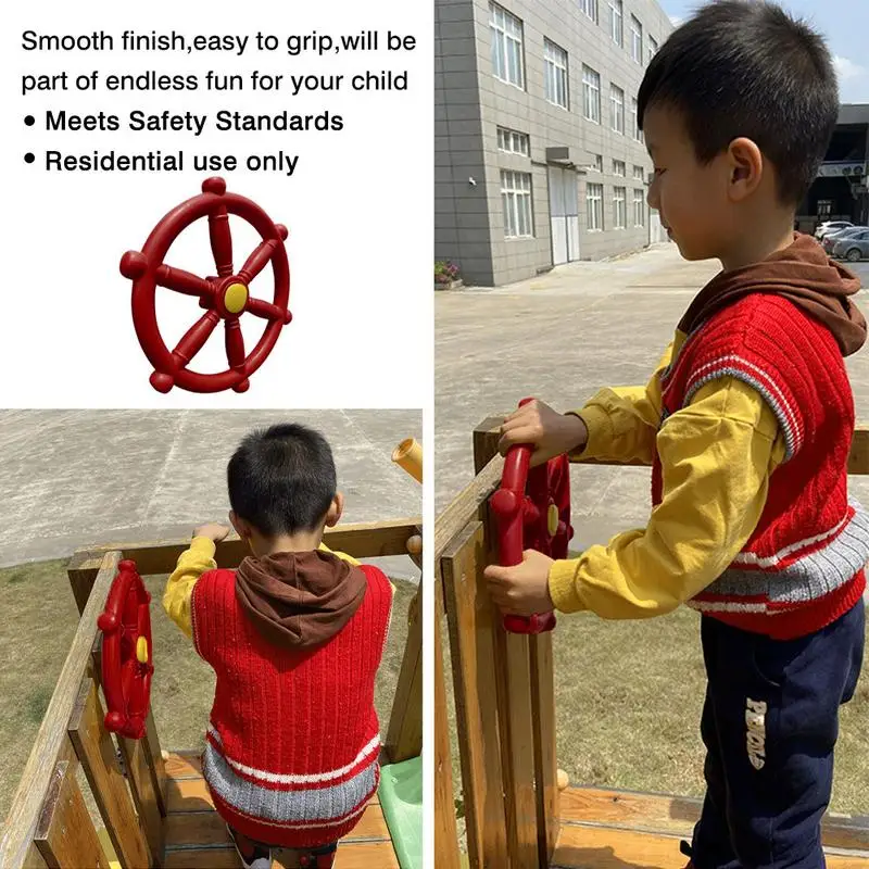 Pirate Ships Wheel Plastic Ship Steering Wheel Playground Ships Wheel Kids Toy For Amusement Park Outdoor Fun High Quality