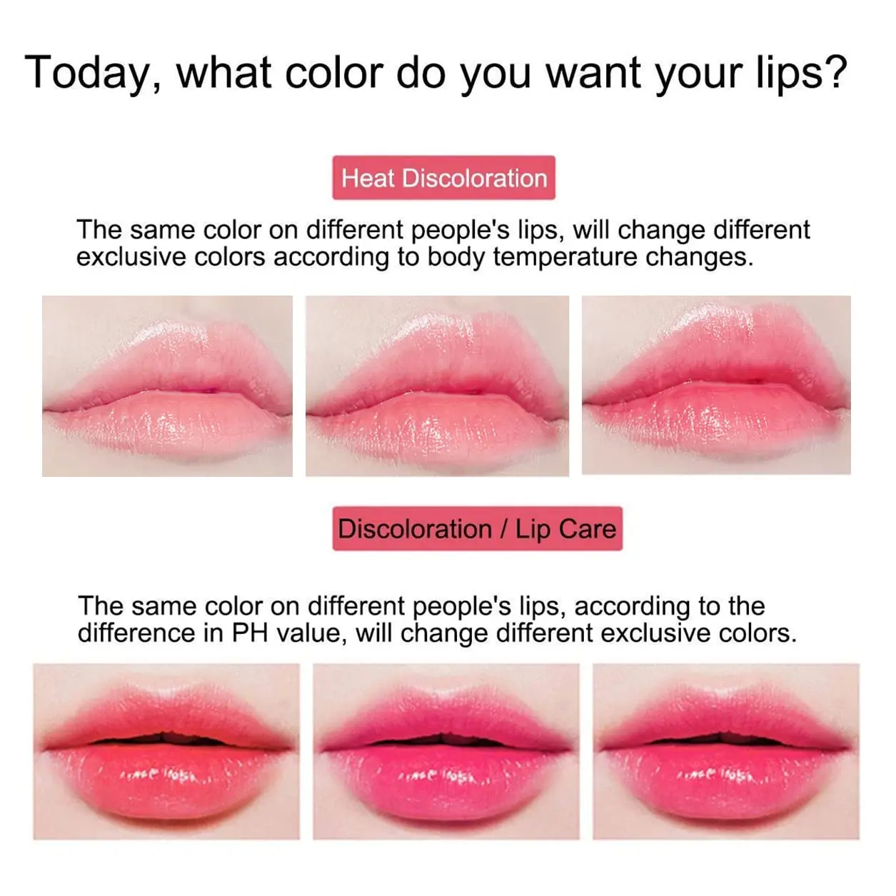 2 Stuks Aloë Vera Lippenstift, Langdurige Lipverzorging Voedzaam Voller Lippenbalsem, Moisturizer Kleur Veranderende Jelly Lipgloss Make-Up