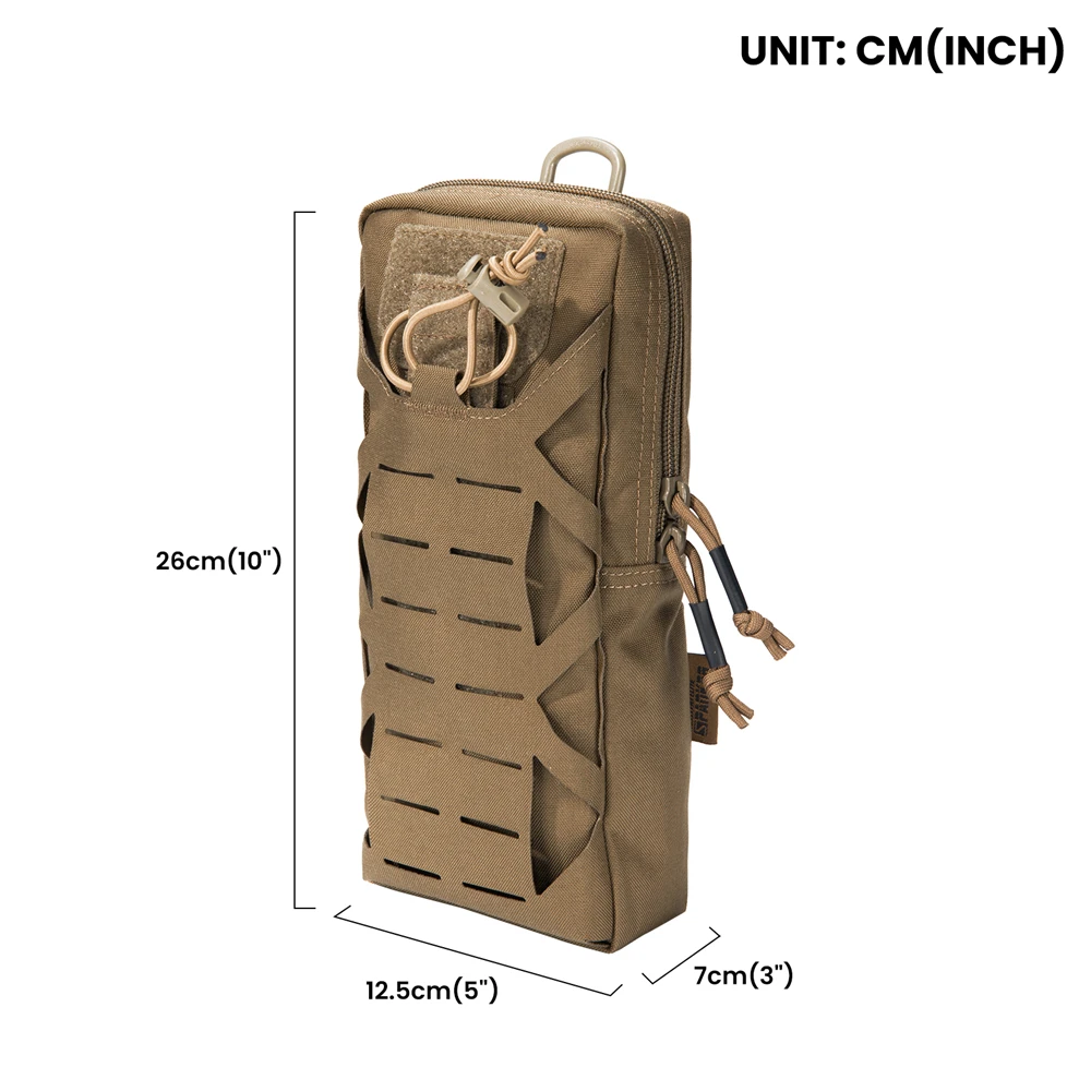 Taktik Molle kılıfı bel çantası açık erkekler EDC alet çantası yardımcı Gadget organizatör yelek paketi su şişe çantası telefon kılıfı