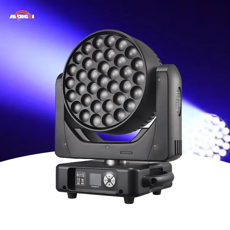 

37x15w Rgbw 4in1 Stage Lights Rainbow Effect Zoom Wash Moving Head Light for Dj Disco Bar Party
