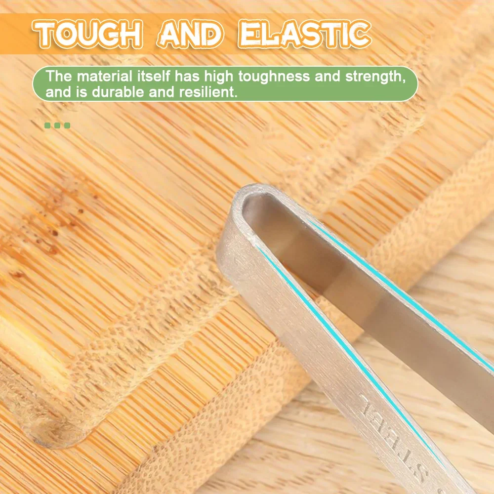 Fish Bone Tweezers Stainless Steel Chicken Feather Seafood Salmon Bone Clip Kitchen Tools Plucking Clamp Puller Fishbone Tweezer