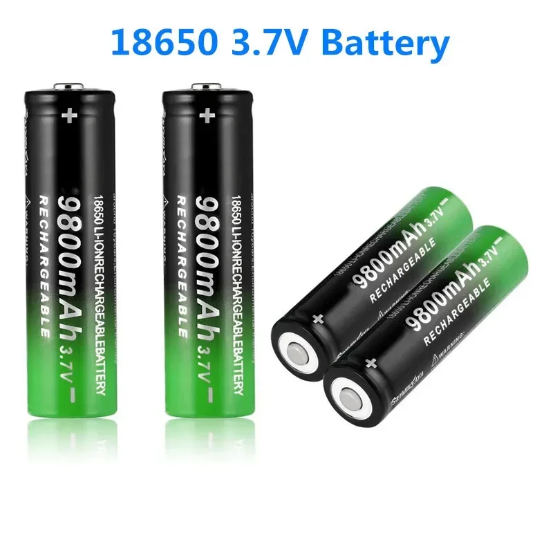 18650 flashlight 3.7V 9800mah rechargeable battery lithium ion rechargeable battery for flashlight headlamp