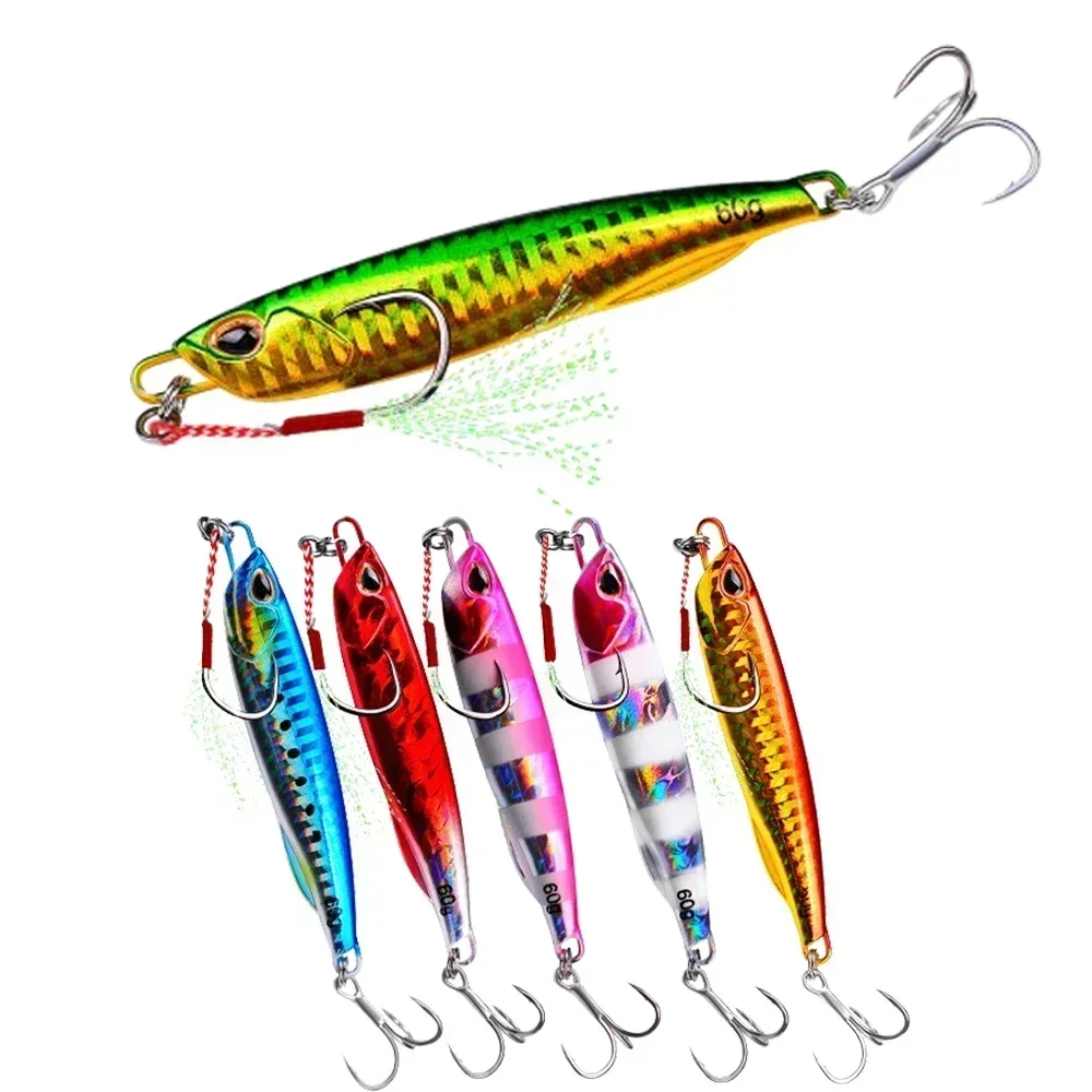 

Metal Jig Fishing Lure 10g15g20g30g60g Trolling Artificial Hard Bait Bass Trout Casting Jigging Fish Lure Sinking Spoon Tackle